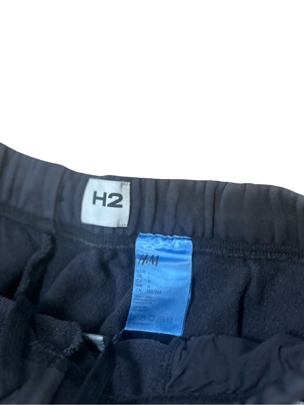 Heron Preston x H&M H2 Sweatpants Joggers Streetwear Distressed Sz L Skater Hip - Picture 6 of 8